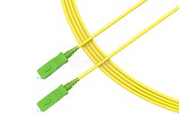 Fiberoptic patchcable SC/APC - SC/APC singlemode  flat duplex  fiber 10m,  3x5mm cable 35cm fanout , short boots